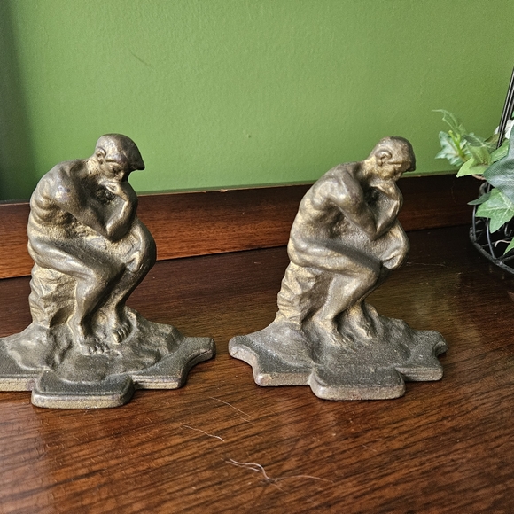 The Thinker Vintage Bookends - Picture 9 of 10